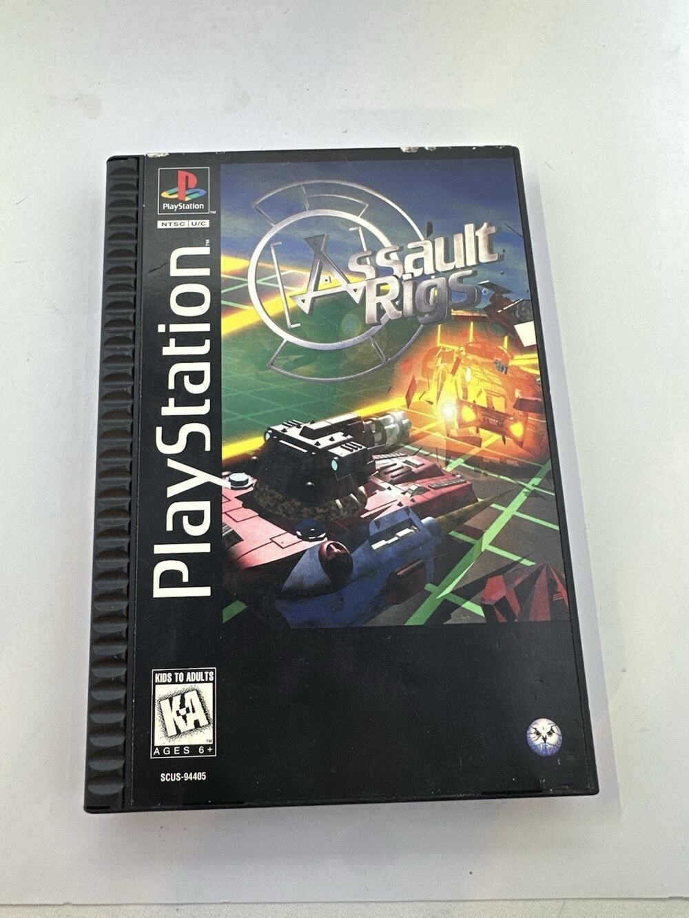 Assault Rigs Long Box Manual Sony PlayStation CIB PS1 Tested Retro Vintage Game